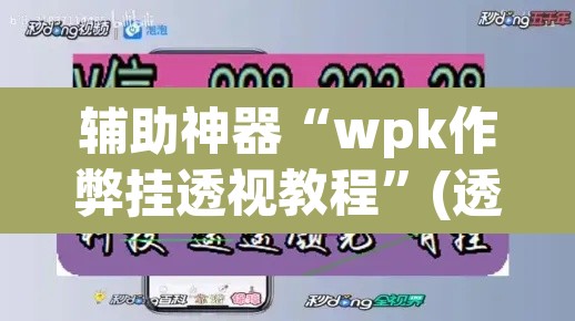 辅助神器“wpk作弊挂透视教程”(透视)其实确实有挂