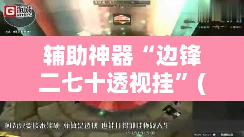 辅助神器“边锋二七十透视挂	”(透视)其实确实有挂