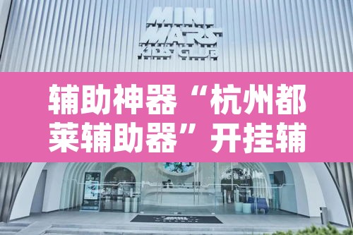 辅助神器“杭州都莱辅助器	”开挂辅助脚本+详细开挂安装教程