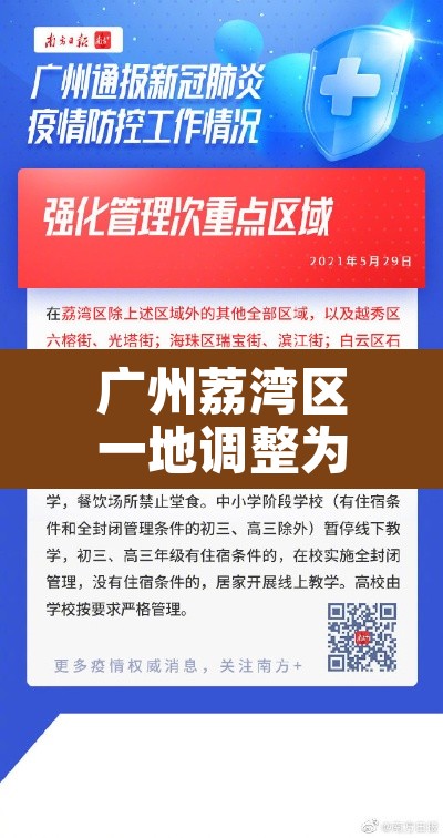 广州荔湾区一地调整为中风险地区 → 荔湾升级中风险 广州荔湾区一地调整为中风险地区 → 荔湾升级中风险