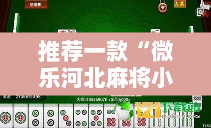 推荐一款“微乐河北麻将小程序万能挂	”其实确实有挂