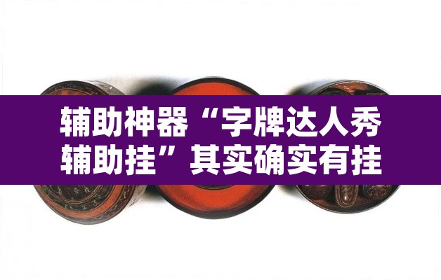 辅助神器“字牌达人秀辅助挂	”其实确实有挂