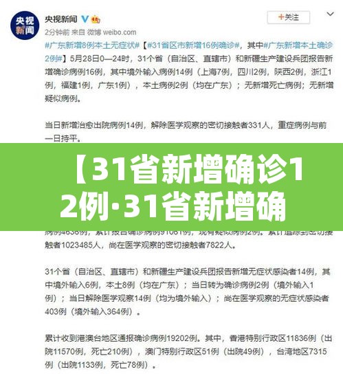 【31省新增确诊12例·31省新增确诊12例】