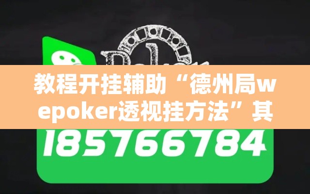 教程开挂辅助“德州局wepoker透视挂方法	”其实确实有挂