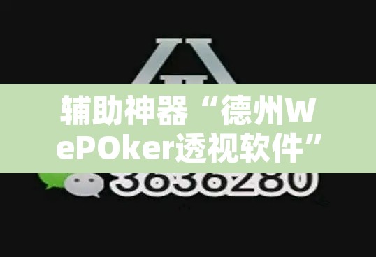 辅助神器“德州WePOker透视软件”开挂辅助脚本+详细开挂安装教程