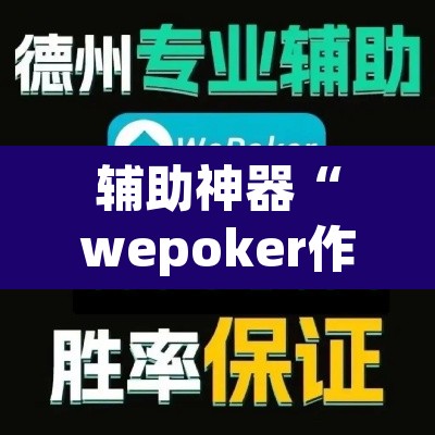 辅助神器“wepoker作弊器透视挂	”开挂辅助脚本+详细开挂安装教程