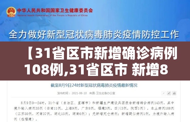 【31省区市新增确诊病例108例,31省区市 新增86例确诊】 【31省区市新增确诊病例108例,31省区市 新增86例确诊】
