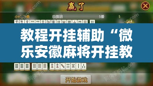 教程开挂辅助“微乐安徽麻将开挂教程”附辅助神器开挂脚本详细步骤