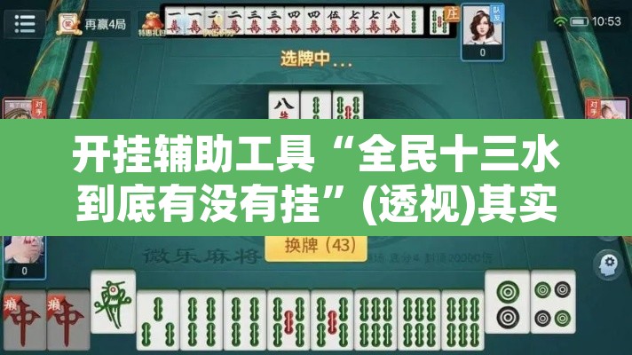 开挂辅助工具“全民十三水到底有没有挂”(透视)其实确实有挂