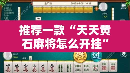 推荐一款“天天黄石麻将怎么开挂”其实确实有挂