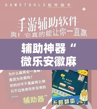 辅助神器“微乐安徽麻将免费挂下载”开挂辅助脚本+详细开挂安装教程