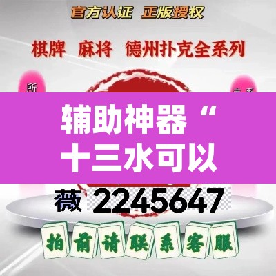 辅助神器“十三水可以开挂吗”(透视挂)辅助透视教程