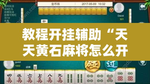 教程开挂辅助“天天黄石麻将怎么开挂”(透视)其实确实有挂