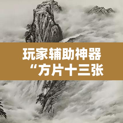 玩家辅助神器“方片十三张真的有透视挂吗”(透视)其实确实有挂