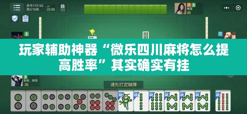 玩家辅助神器“微乐四川麻将怎么提高胜率”其实确实有挂