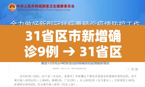 31省区市新增确诊9例 → 31省区市新增确诊病例22例