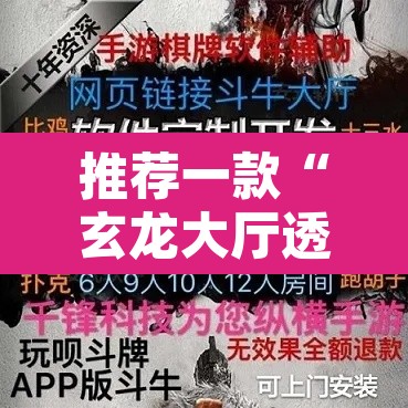 推荐一款“玄龙大厅透视开挂	”开挂辅助脚本+详细开挂安装教程
