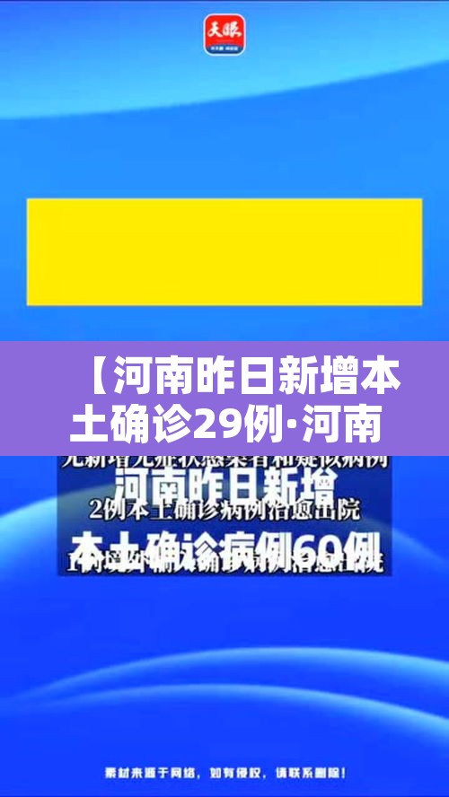 【河南昨日新增本土确诊29例·河南昨日新增32例本土确诊】 【河南昨日新增本土确诊29例·河南昨日新增32例本土确诊】