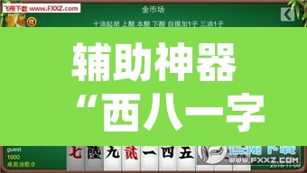 辅助神器“西八一字牌辅助神器”(透视)其实确实有挂