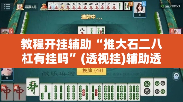 教程开挂辅助“推大石二八杠有挂吗”(透视挂)辅助透视教程