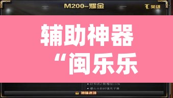 辅助神器“闽乐乐510k辅助器”(透视)其实确实有挂