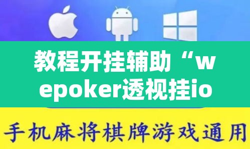 教程开挂辅助“wepoker透视挂ios”开挂辅助脚本+详细开挂安装教程