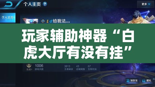 玩家辅助神器“白虎大厅有没有挂”其实确实有挂