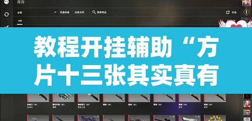 教程开挂辅助“方片十三张其实真有透视挂”(透视)其实确实有挂