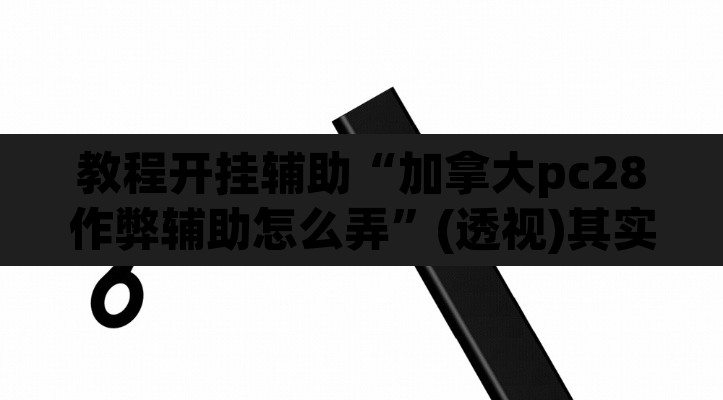 教程开挂辅助“加拿大pc28作弊辅助怎么弄	”(透视)其实确实有挂