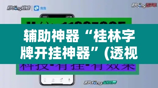 辅助神器“桂林字牌开挂神器”(透视挂)辅助透视教程