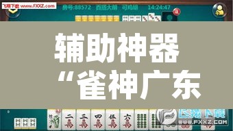 辅助神器“雀神广东麻将外挂神器”其实确实有挂