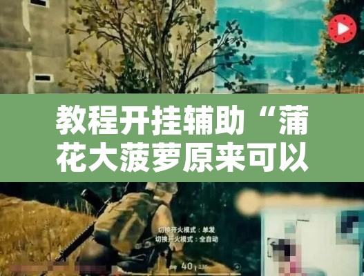 教程开挂辅助“蒲花大菠萝原来可以开挂	”附辅助神器开挂脚本详细步骤