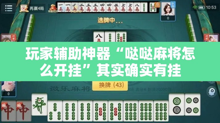 玩家辅助神器“哒哒麻将怎么开挂	”其实确实有挂