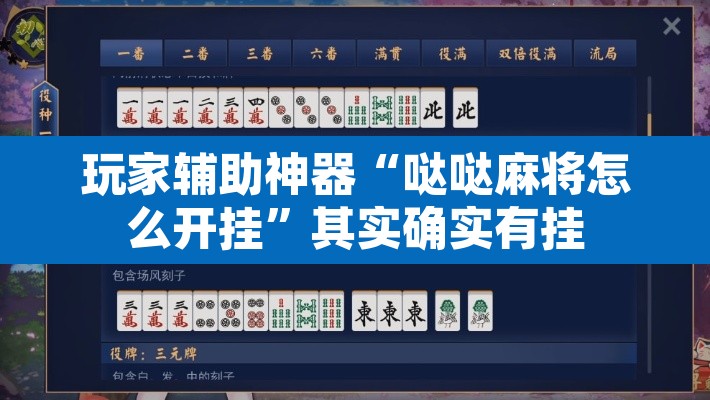 玩家辅助神器“哒哒麻将怎么开挂”其实确实有挂
