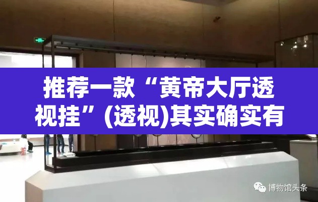 推荐一款“黄帝大厅透视挂”(透视)其实确实有挂
