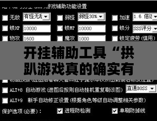 开挂辅助工具“拱趴游戏真的确实有挂”其实确实有挂