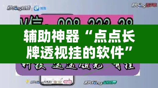辅助神器“点点长牌透视挂的软件”其实确实有挂