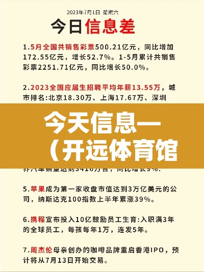 今天信息—(开远体育馆今天信息) 今天信息—(开远体育馆今天信息)