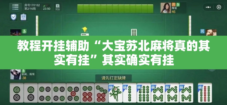 教程开挂辅助“大宝苏北麻将真的其实有挂”其实确实有挂