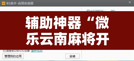 辅助神器“微乐云南麻将开挂神器”开挂辅助脚本+详细开挂安装教程