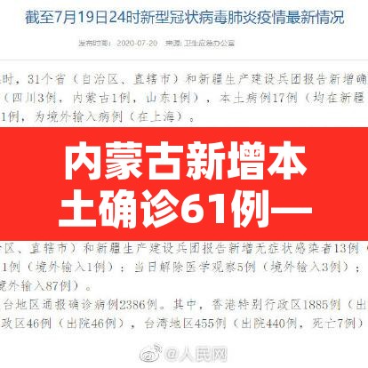内蒙古新增本土确诊61例—(内蒙古新增本土2例) 内蒙古新增本土确诊61例—(内蒙古新增本土2例)