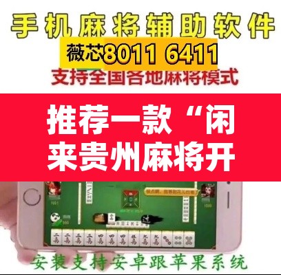 推荐一款“闲来贵州麻将开挂神器	”其实确实有挂
