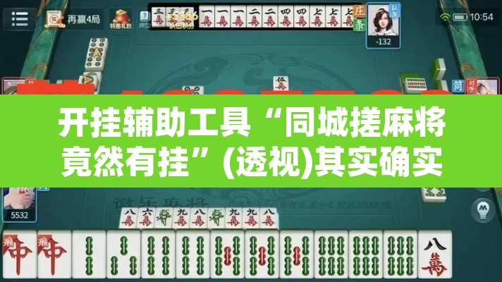 开挂辅助工具“同城搓麻将竟然有挂”(透视)其实确实有挂