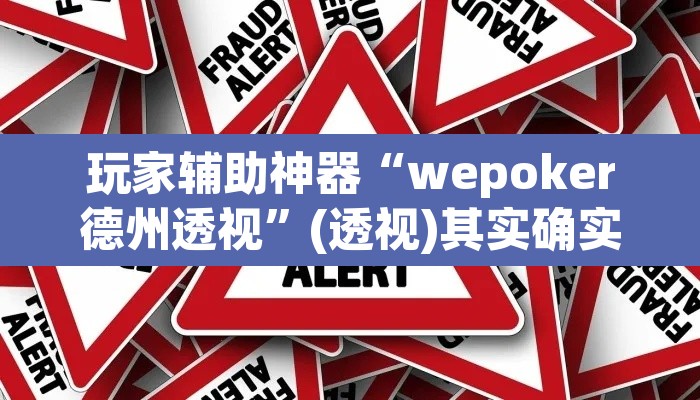 玩家辅助神器“wepoker德州透视	”(透视)其实确实有挂