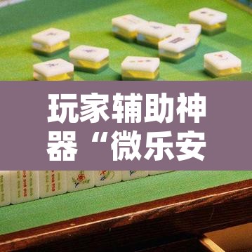 玩家辅助神器“微乐安徽麻将怎样免费开挂”开挂辅助脚本+详细开挂安装教程