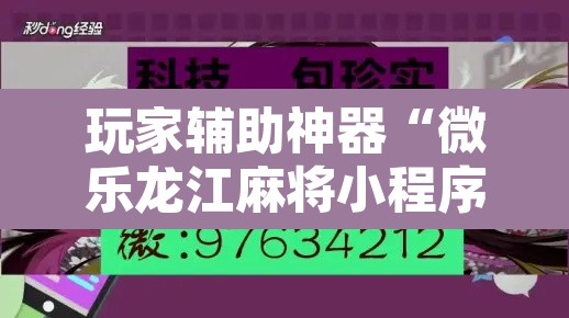 玩家辅助神器“微乐龙江麻将小程序免费挂”其实确实有挂