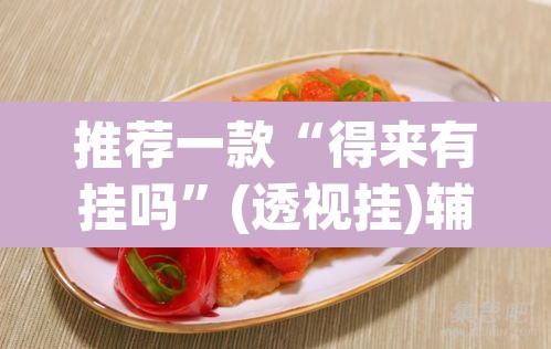 推荐一款“得来有挂吗	”(透视挂)辅助透视教程