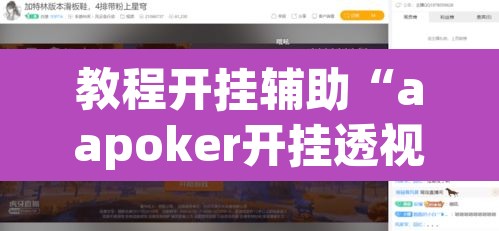 教程开挂辅助“aapoker开挂透视方法”其实确实有挂