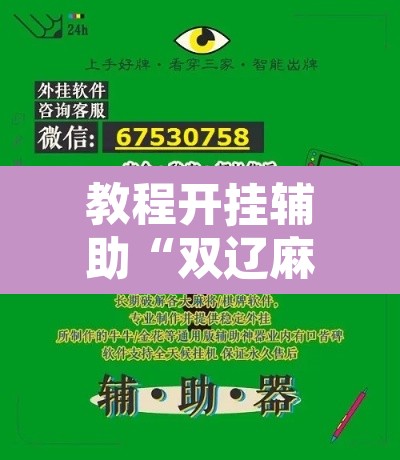 教程开挂辅助“双辽麻将辅助软件”其实确实有挂