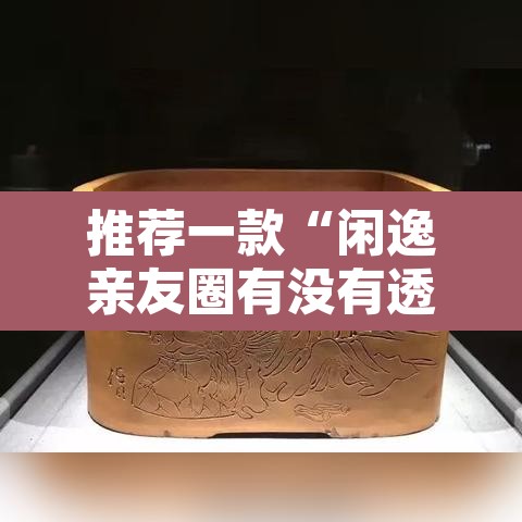 推荐一款“闲逸亲友圈有没有透视软”其实确实有挂